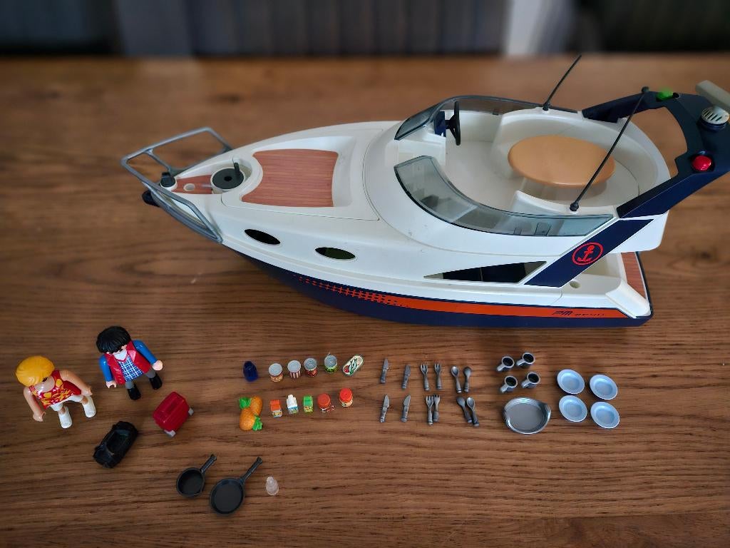 Playmobiel 5205 luxe jacht, Ophalen of Verzenden, Gebruikt, Complete set