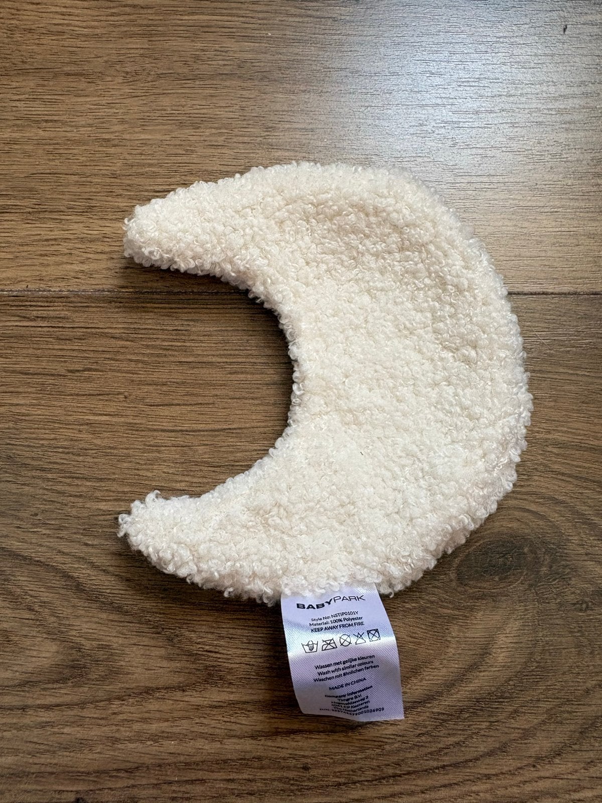 BabyPark Knuffel Maan - Zacht en Comfortabel, Ophalen of Verzenden, Zo goed als nieuw, Overige typen