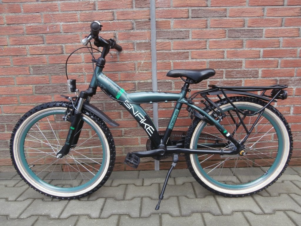 ALS NIEUW! Loekie Snake 22 inch jongensfiets. Petrol, Ophalen, Terugtraprem, 22 inch, Versnellingen