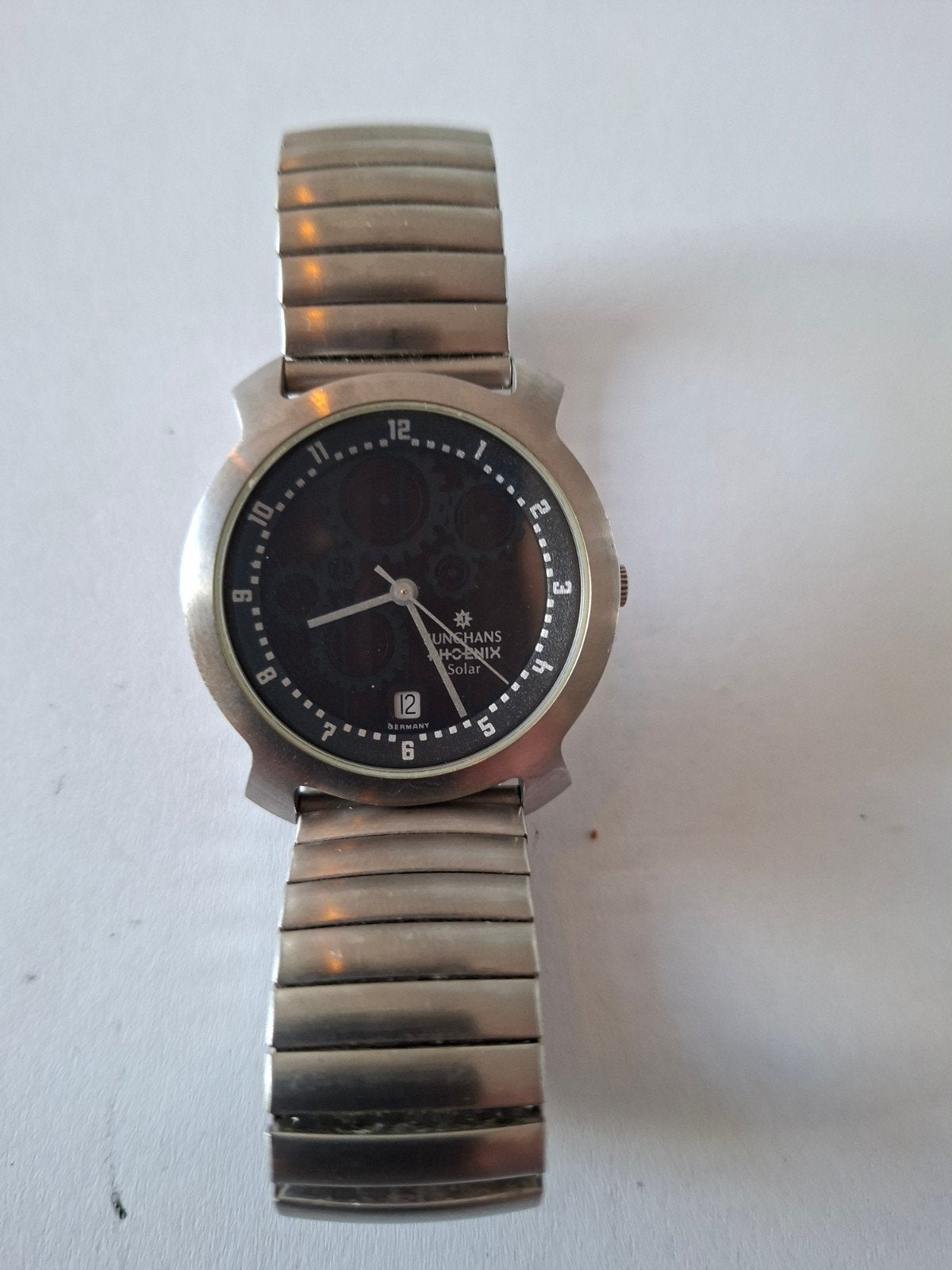 Junghans Phoenix Solar (14/4712) quartz horloge – Vintage &, Gebruikt, Junghaus, Ophalen of Verzenden, Waterdicht