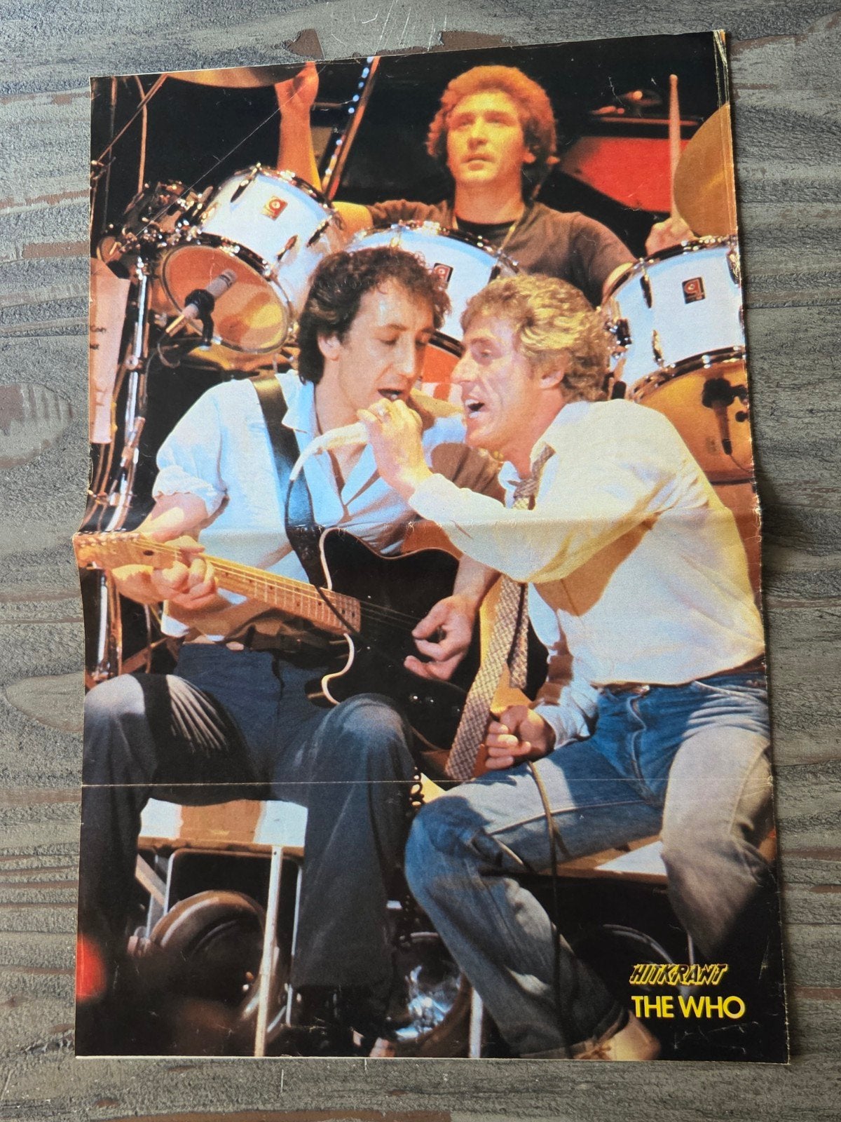 Vintage The Who Hitkrant Poster, Verzamelen, Posters, Zo goed als nieuw, Muziek, A1 t/m A3, Rechthoekig Staand, Ophalen of Verzenden