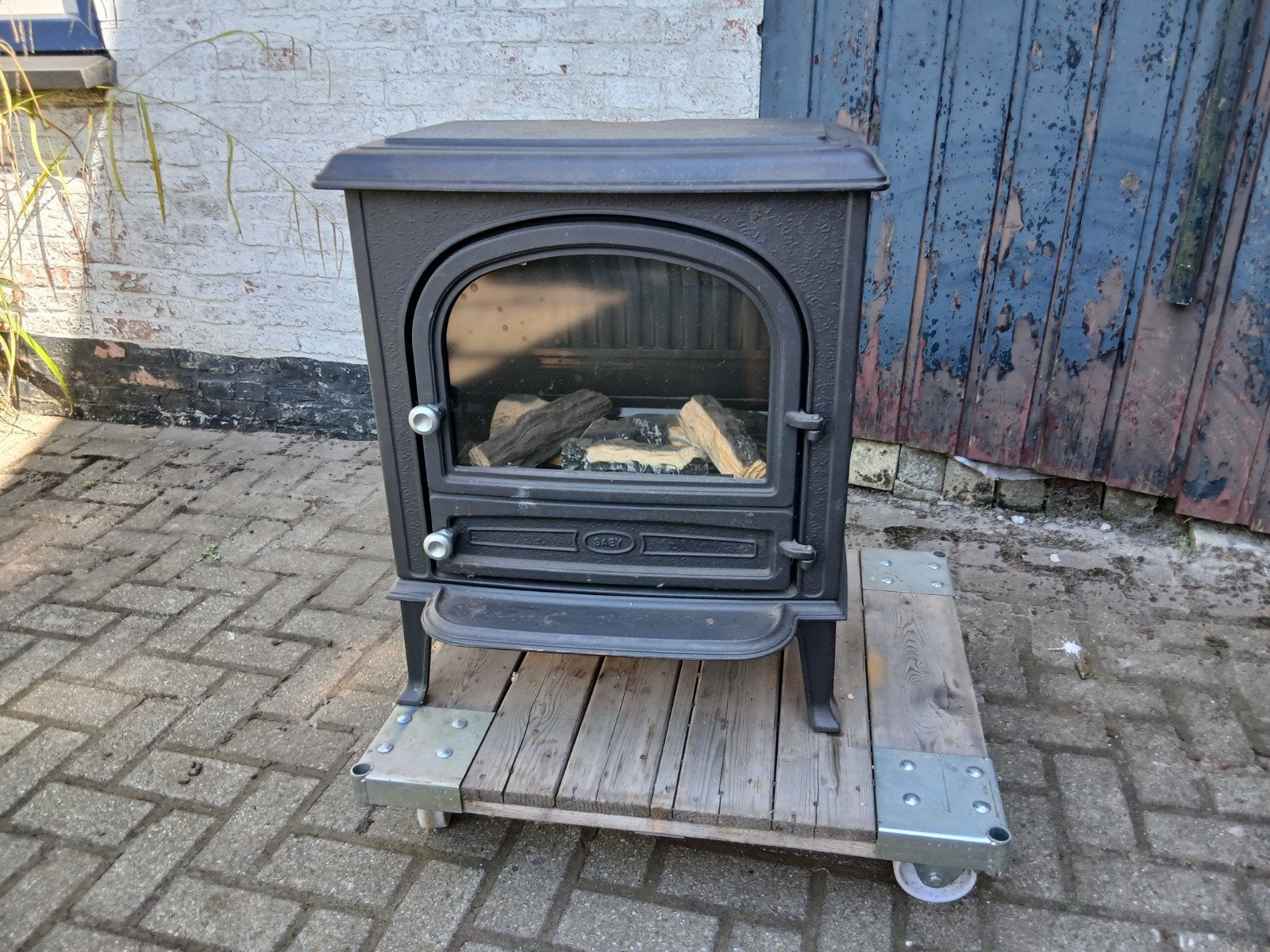 Gaskachel, Huis en Inrichting, Kachels, Ophalen, Gebruikt, Gas, Vrijstaand
