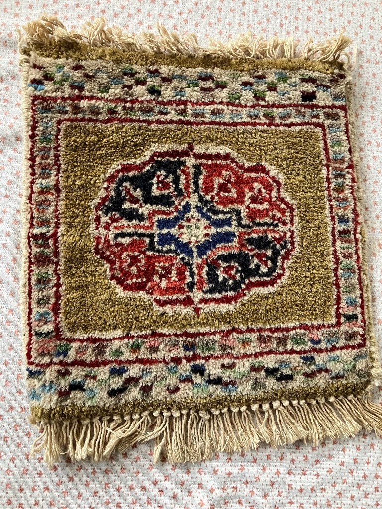 Perzisch tapijt, Gebruikt, 50 tot 100 cm, Blauw, Rechthoekig