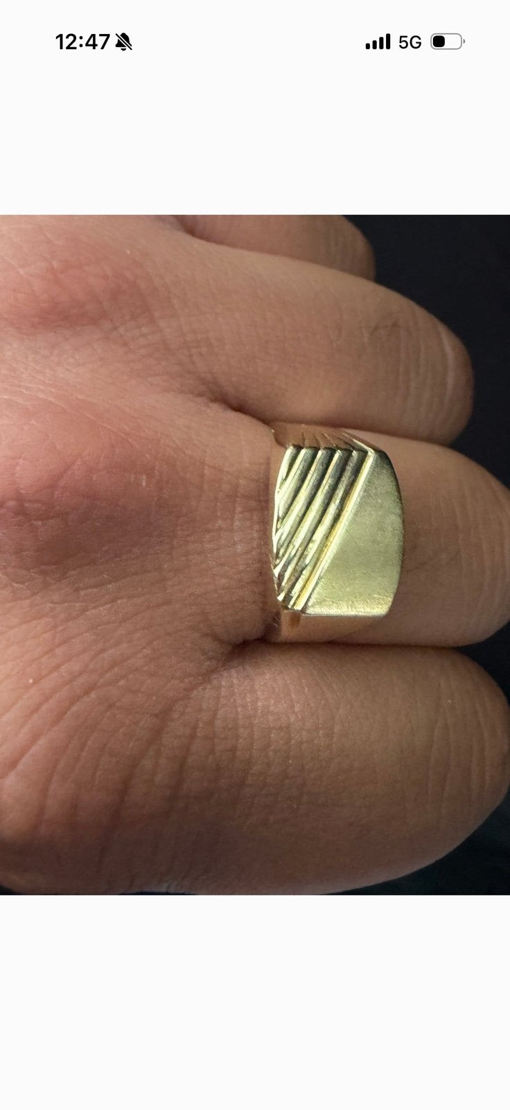 Heren 14kt goud zegelring, Heer, Ophalen of Verzenden, Zo goed als nieuw, Goud