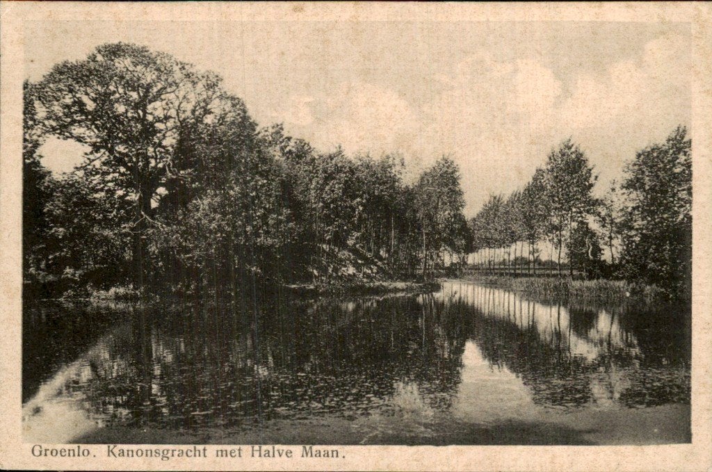 Groenlo - Kanonsgracht - Halve Maan, Verzamelen, Ophalen of Verzenden, 1940 tot 1960, Gelopen, Gelderland