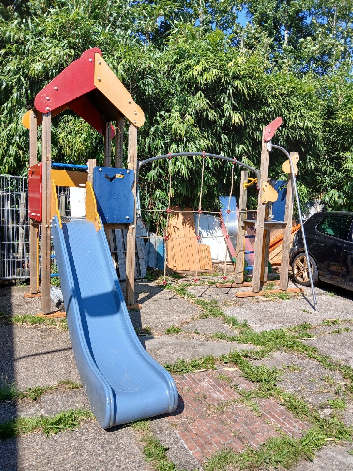Kompan professioneel speeltoestel van schoolplein, Ophalen, Gebruikt, Glijbaan
