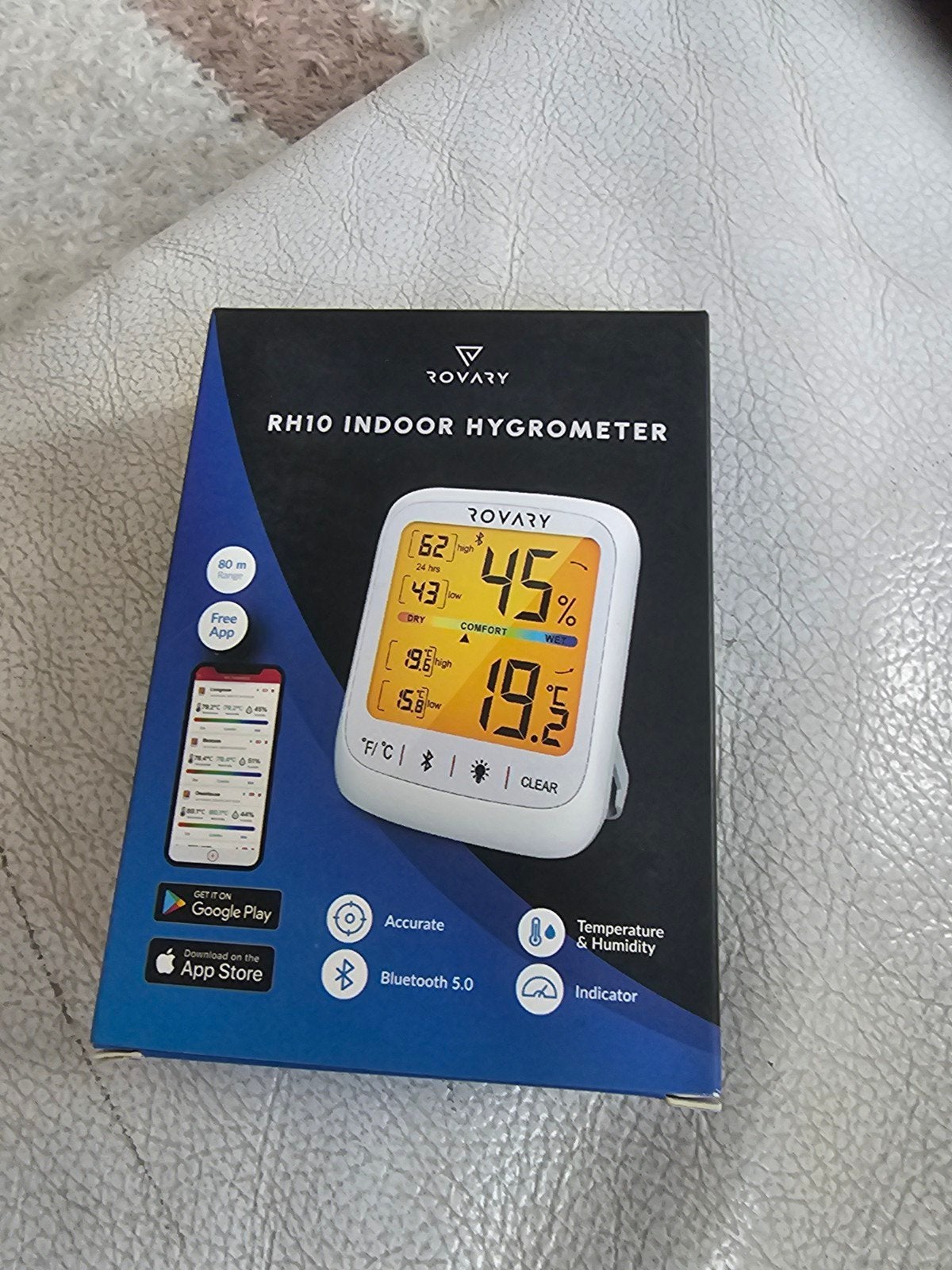 Rovary RH10 Indoor Hygrometer - Nieuw in doos, Ophalen of Verzenden, Nieuw, Weerstation