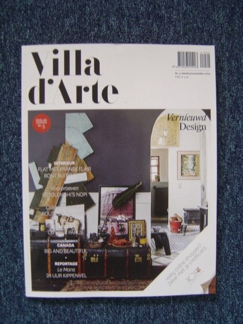 tijdschrift Villa d'Arte nr 5 oktober/november 2015, Boeken, Ophalen of Verzenden, Zo goed als nieuw, Overige typen