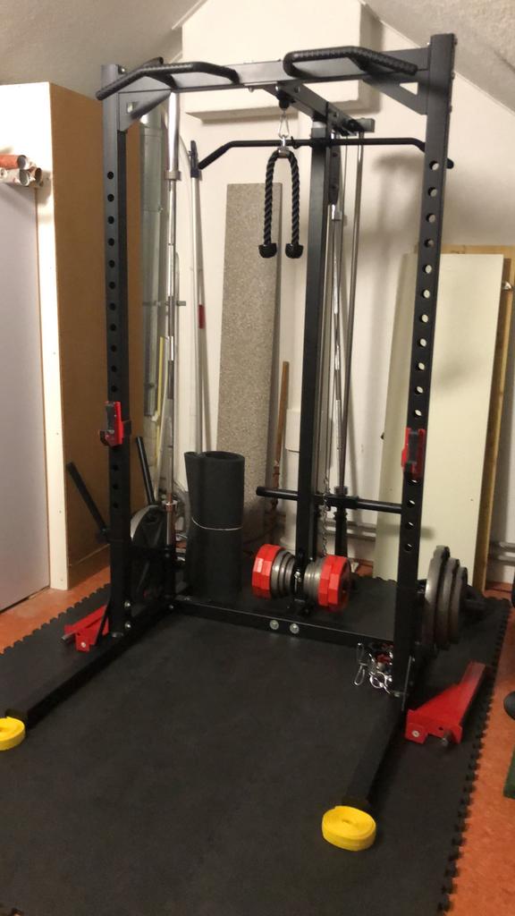 Professionele fitness power rek, Ophalen of Verzenden, Zo goed als nieuw, Fitnessbank