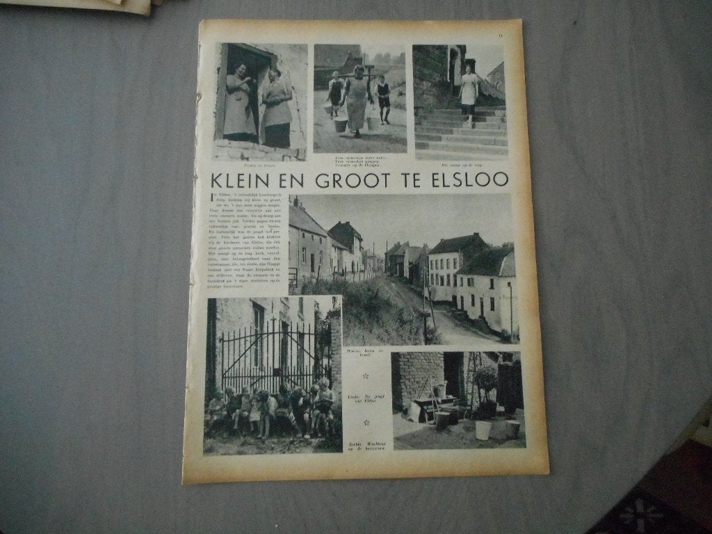 Elsloo. Klein en groot. 1937., Ophalen of Verzenden, 1920 tot 1940, Nederland, Knipsel(s)