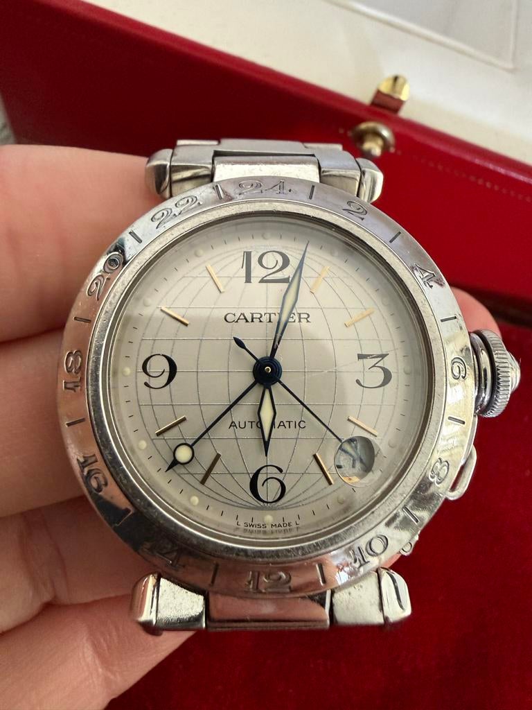 Cartier Pasha de Cartier Automatisch Horloge (Vaste prijs ), Overige merken, Gebruikt, Staal, Polshorloge