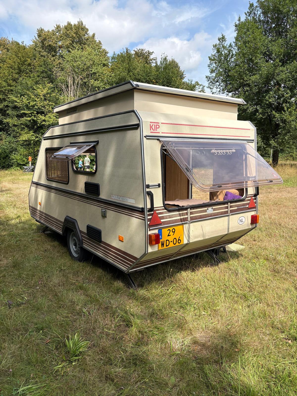 Kip kompakt kk400 caravan, Caravans en Kamperen, Standaardzit, Kip, Tot en met 2, Hefdak