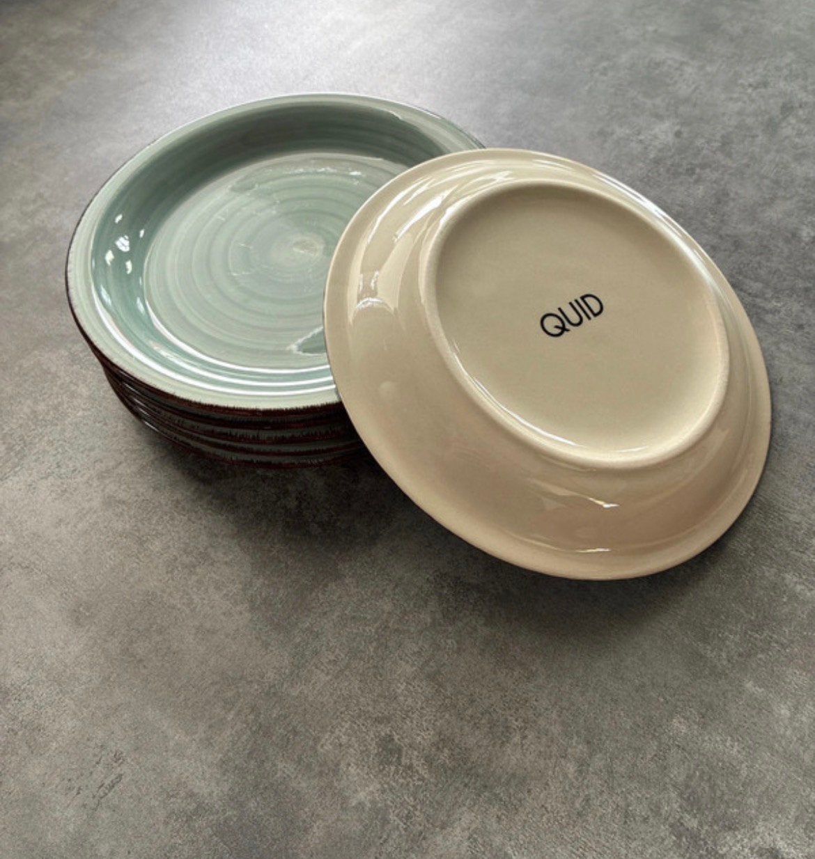 Quid 6 ontbijtborden 19cm, Ophalen of Verzenden, Zo goed als nieuw, Overige stijlen, Bord(en)