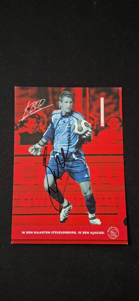 Spelerskaart met handtekening; Maarten Stekelenburg # Ajax, Ophalen of Verzenden, Nieuw, Ajax, Spelerskaart