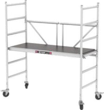 Steiger te huur, Doe-het-zelf en Verbouw, Steigers, Ophalen, Rolsteiger of Kamersteiger, 5 meter of hoger