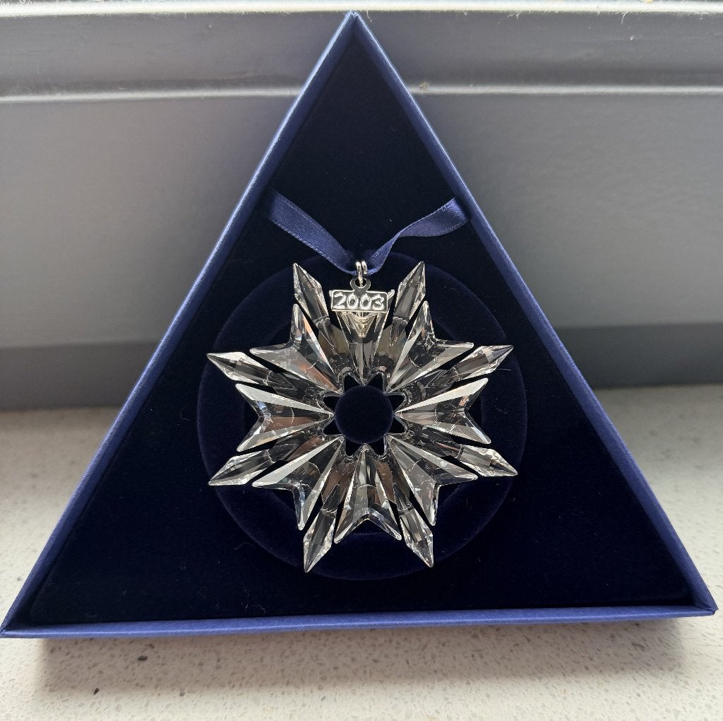 Swarovski kerstster 2003 Annual Edition – in originele doos, Ophalen of Verzenden, Nieuw, Huisaccessoire