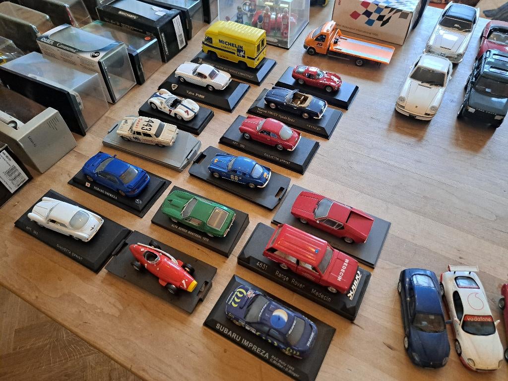 grote collectie model auto's te koop (80) - Graag bieden, Hobby en Vrije tijd, Modelbouw | Auto's en Voertuigen, Auto, Groter dan 1:32