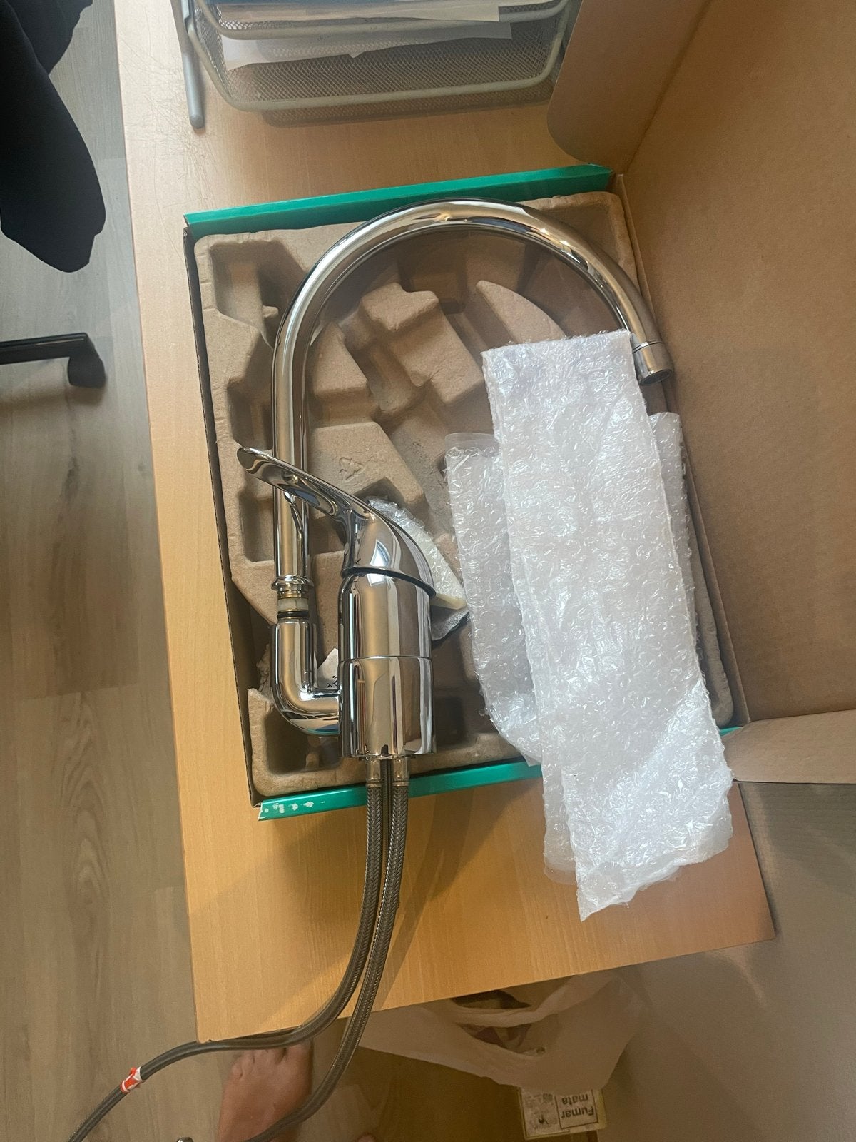 Hansgrohe Keukenkraan Chroom - Nieuw in doos, Ophalen, Nieuw, Chroom, Kraan