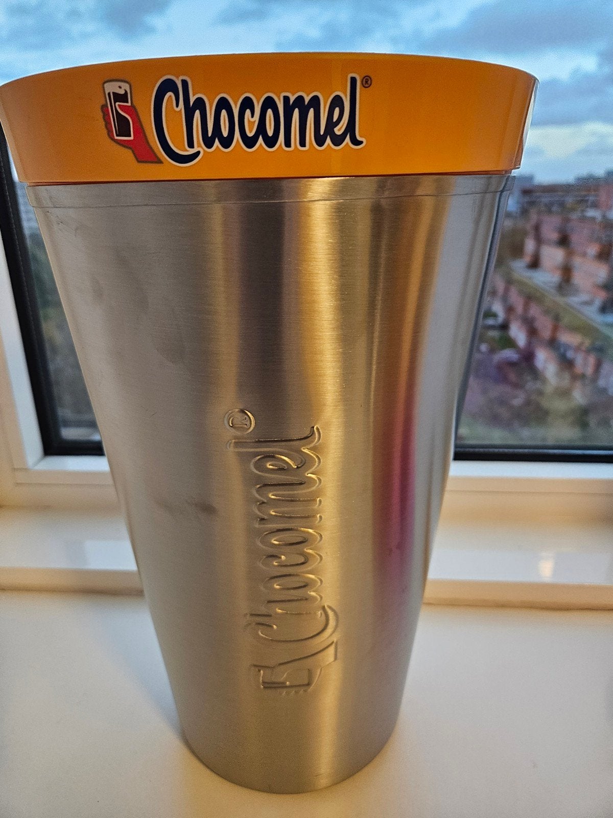 Chocomel set: Cold Cups 8x + roerstaafjes + koeler+beker, Ophalen of Verzenden