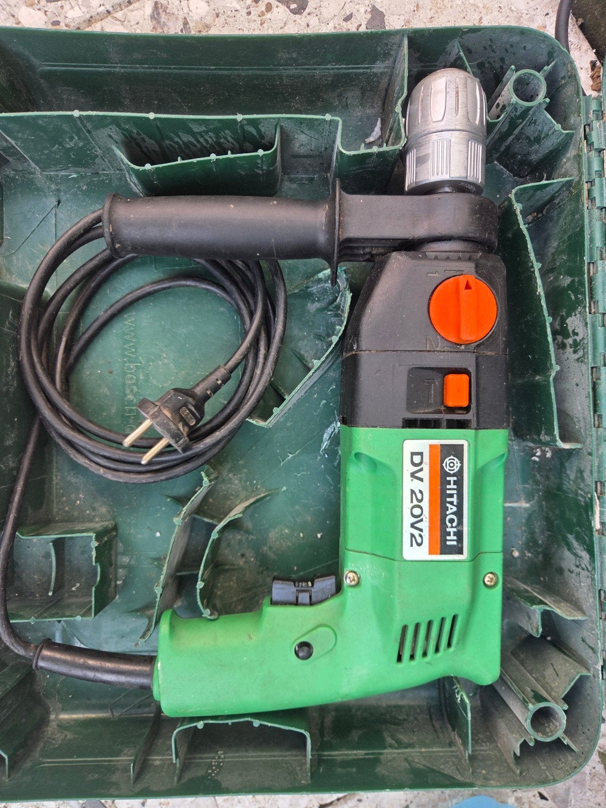 Hitachi DV 20V2 Klopboormachine 620W, Doe-het-zelf en Verbouw, Gereedschap | Boormachines, Variabele snelheid, Ophalen, Boormachine