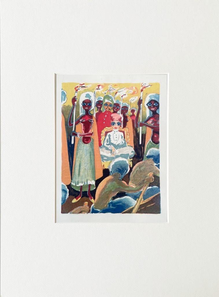 Kees van Dongen 1955 in passe-partout en gratis verzending, Ophalen of Verzenden