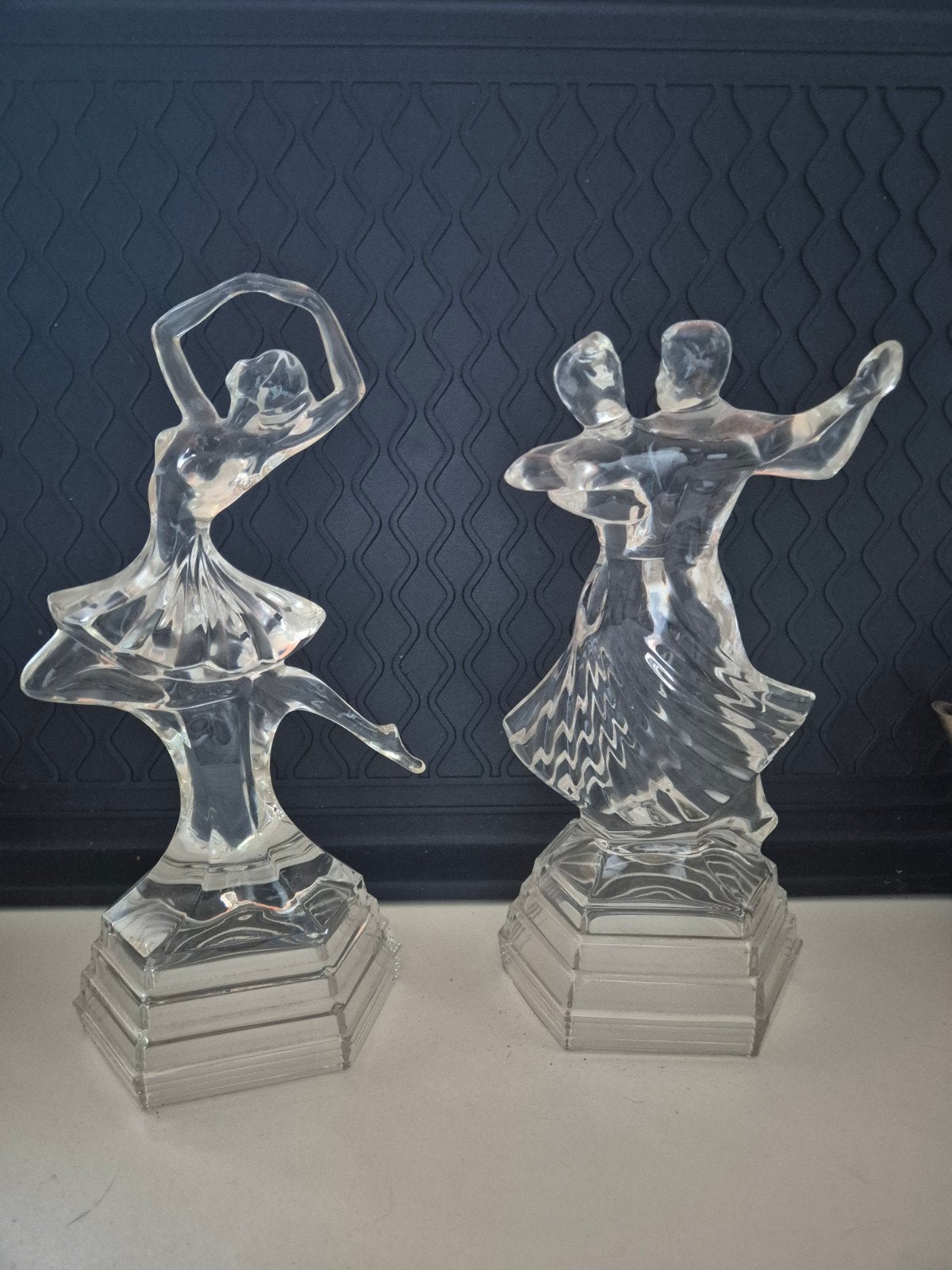2 Kristallen Beeldjes: Danseres en Danspaar, Ophalen of Verzenden