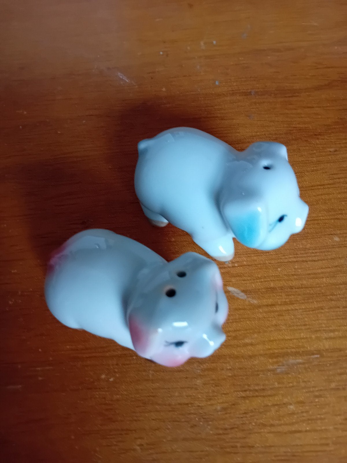 Vintage varkentjes peper-en zoutstel, Ophalen, Gebruikt