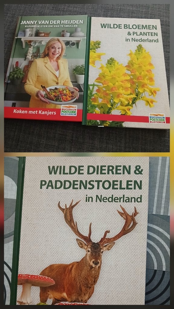 3 verschillende postcode loterijboekjes, Boeken, Ophalen of Verzenden, Zo goed als nieuw, Natuur algemeen, Diverse Auteurs
