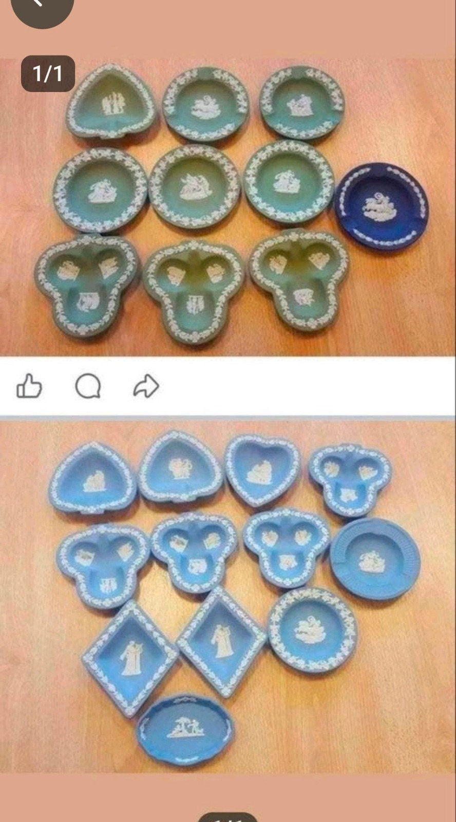 Wedgwood bordjes 22stuks, Ophalen of Verzenden, Zo goed als nieuw, Porselein, Bord of Schaal