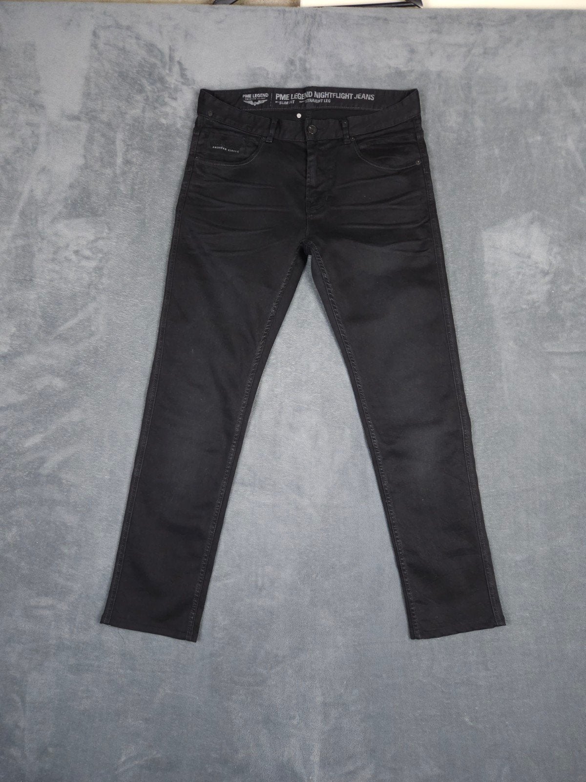 Pme Legend Broek Nightflight W33 L32 Slim Fit Zwart ., Verzenden, ., Zwart, Zo goed als nieuw