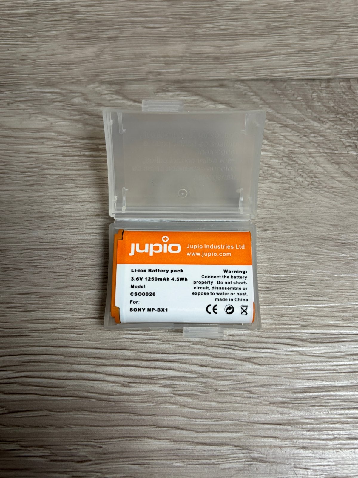 Jupio Li-ion Batterij voor Sony NP-BX1, Ophalen of Verzenden, Zo goed als nieuw, Oplaadbaar