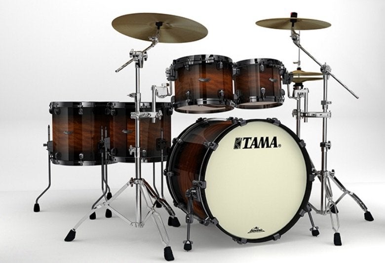 Tama StarClassic Bubinga Fusion Drumstel met Zildjian Bekken, Ophalen, Gebruikt, Tama