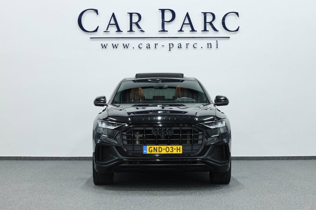 Audi Q8 55 TFSI e quattro S-line BTW/MATRIX+LED/VIRTUAL/SFEE, Automaat, Gebruikt, 2995 cc, Zwart