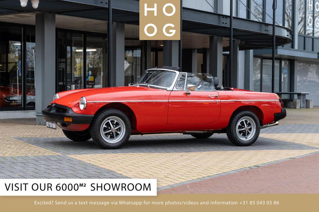 MG B MGB 1.8 (bj 1975), Auto's, 63 pk, Zwart, Cabriolet, Origineel Nederlands