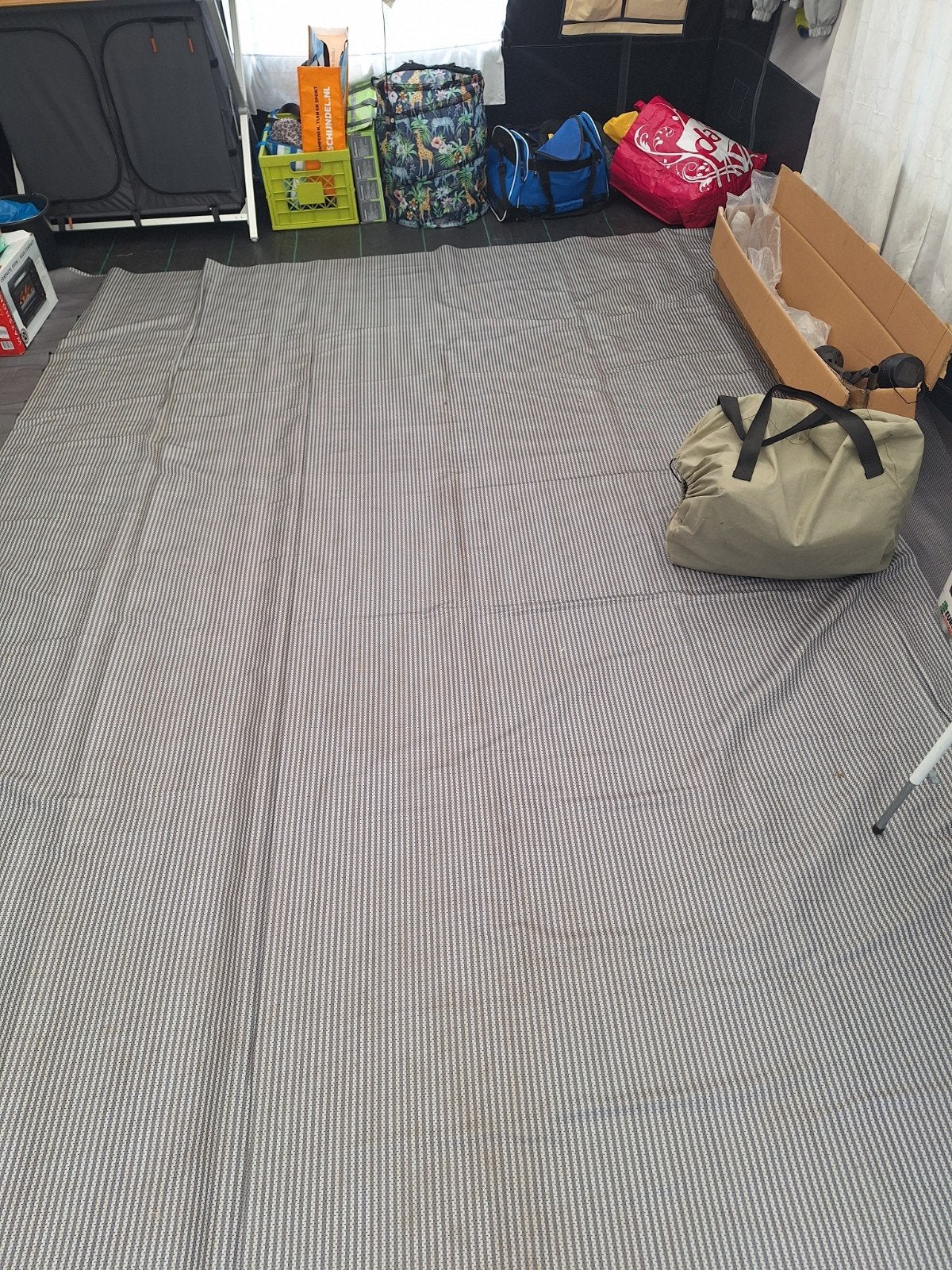 Vloerkleed voortent 488 x 350 cm + optioneel grondzeil, Ophalen of Verzenden
