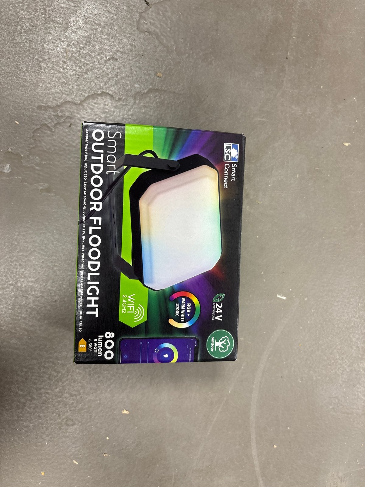 Smart Outdoor Floodlight LSC Connect RGB+ Warm Wit, Overige materialen, Minder dan 50 watt, Overige typen, Nieuw