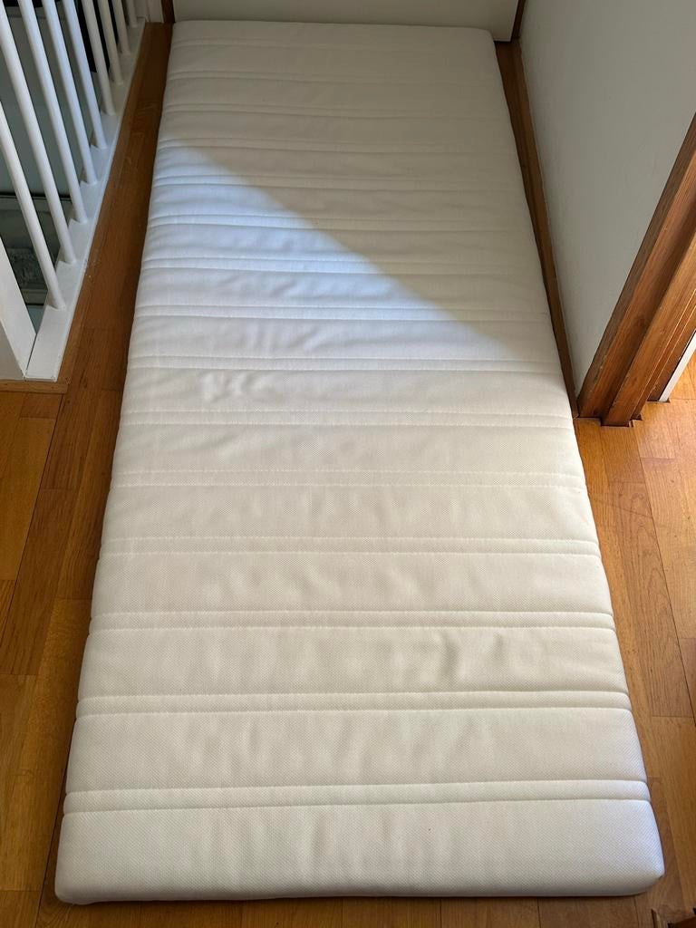 2 stuks Ikea topdekmatras 200x80x5 cm, Ophalen, Eenpersoons, Zo goed als nieuw, 80 cm
