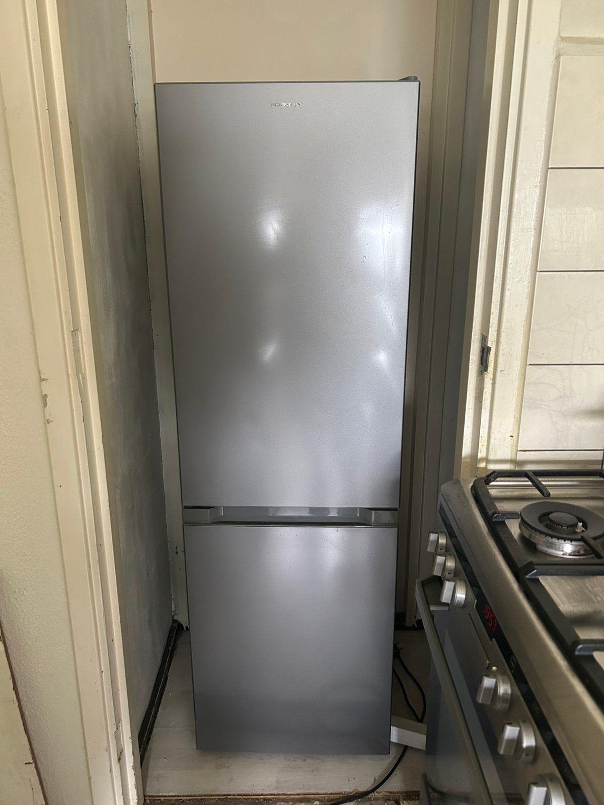 Inventum KV1500S/01 koel-vriescombinatie RVS – 174L, Ophalen, 150 tot 200 liter, Gebruikt, 140 tot 160 cm