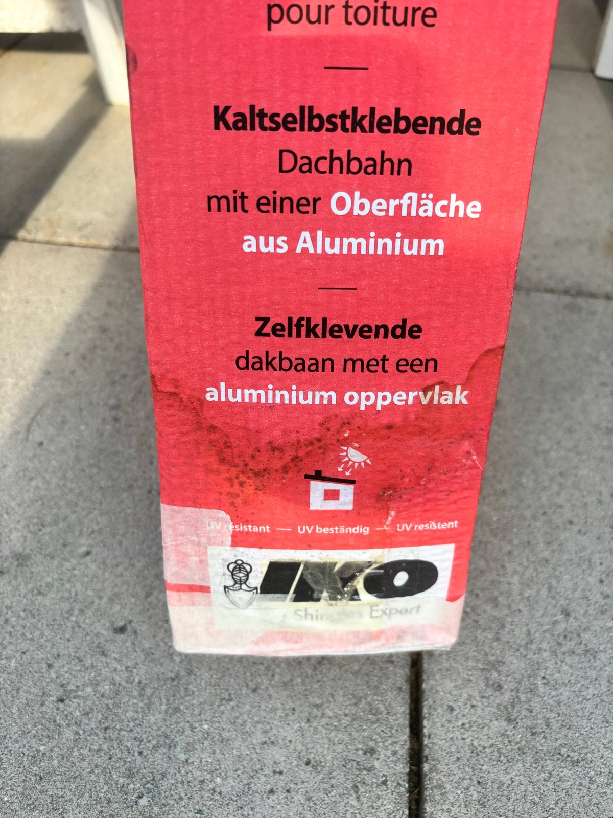 2 m2 Gardenshield Alu KSK Zelfklevende Dakfolie, Ophalen, Nieuw, Minder dan 5 m², Grijs