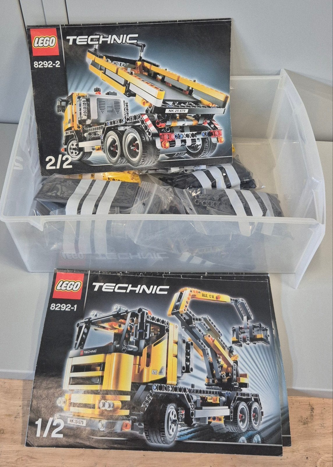 LEGO Technic 8292: Vrachtwagen met kraan en oplegger, Ophalen of Verzenden, Gebruikt