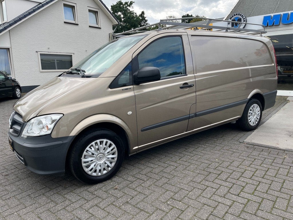 Mercedes-benz VITO 113 CDI 320 Lang,3 zits,airco,mooie bus, Auto's, Beige, Mercedes-Benz, Bedrijf, Diesel