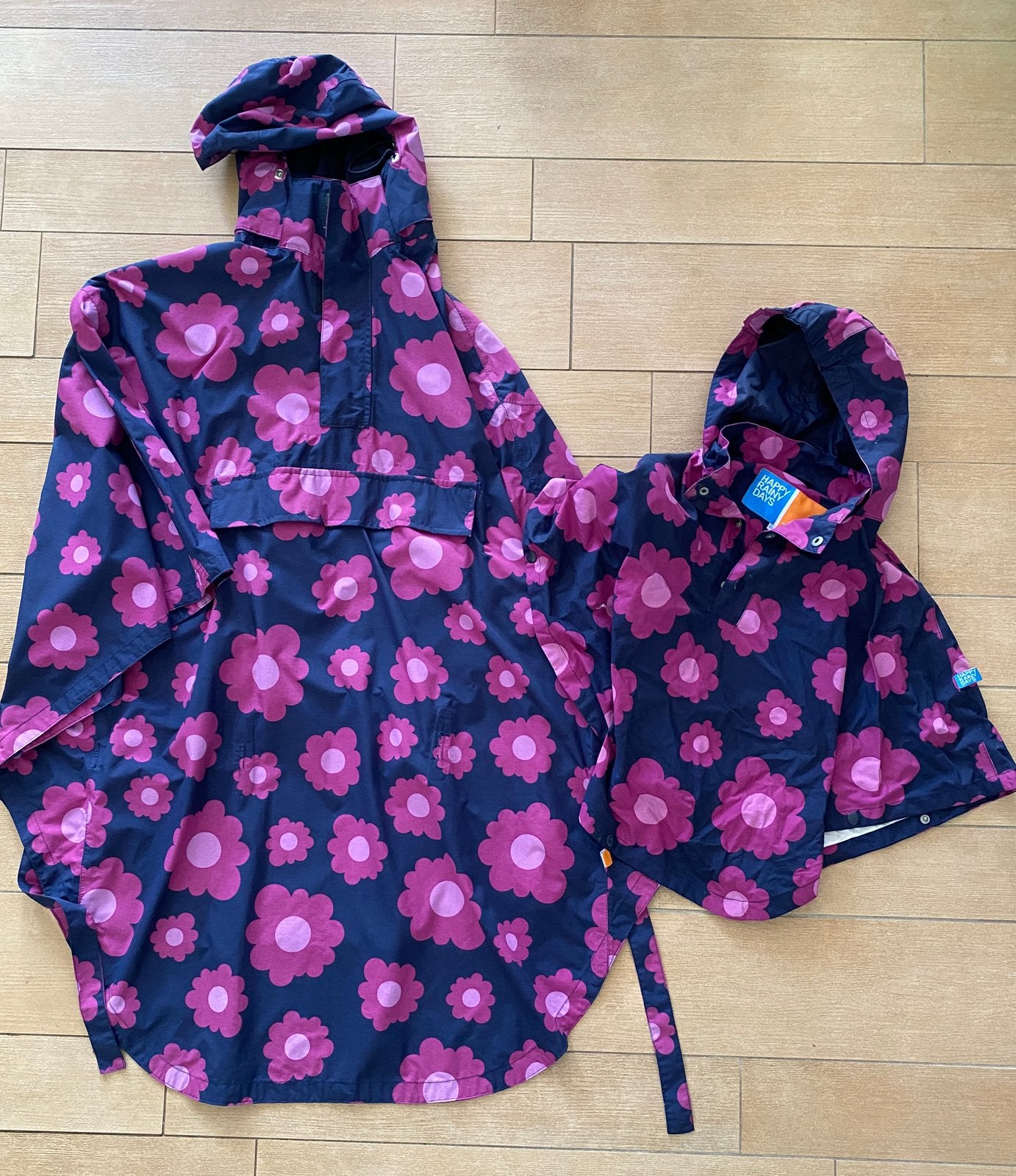 Regencape moeder en kind (maat 86-92-98) Happy Rainy Days, Ophalen, Gebruikt, Regenponcho, Dames