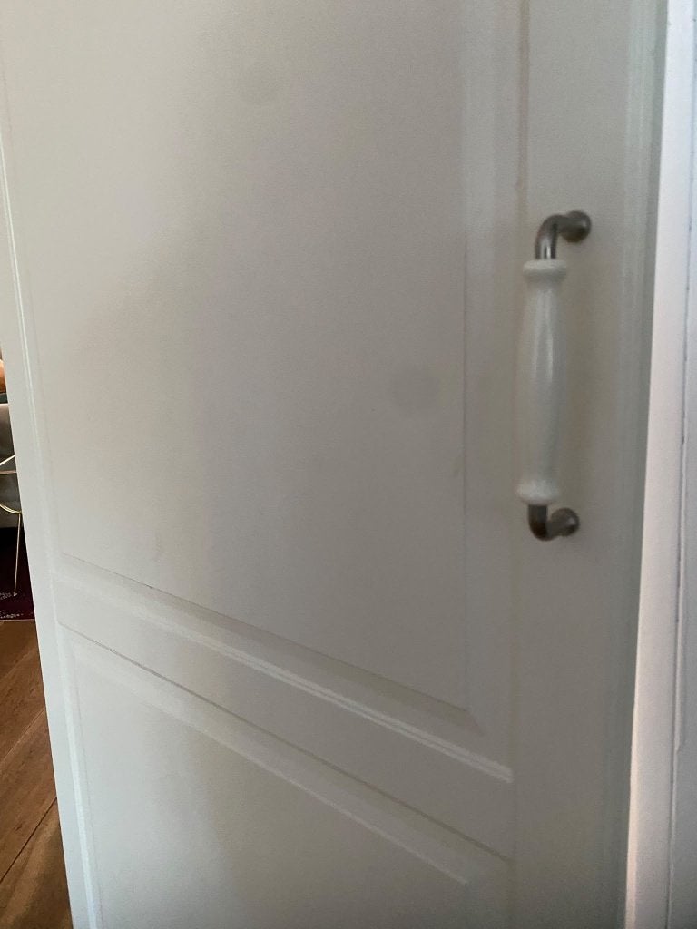 IKEA Bodbyn Deur écru 60x140cm + Scharnieren & Greep, Ophalen, 50 tot 100 cm, Zo goed als nieuw, Minder dan 25 cm