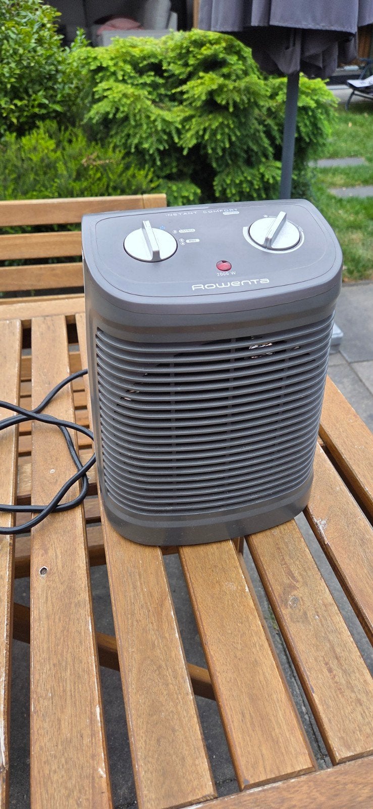Rowenta Instant Comfort Compact 2000W Kachel en ventilator, Witgoed en Apparatuur, Airco's, Ophalen, Gebruikt, Tafel- of Grondventilator