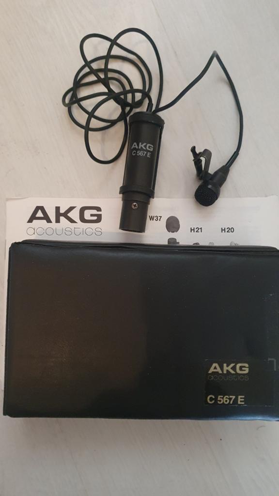 AKG C567 Omnidirectionele Clip Condensator Microfoon Vintage, Muziek en Instrumenten, Microfoons, Ophalen of Verzenden, Gebruikt