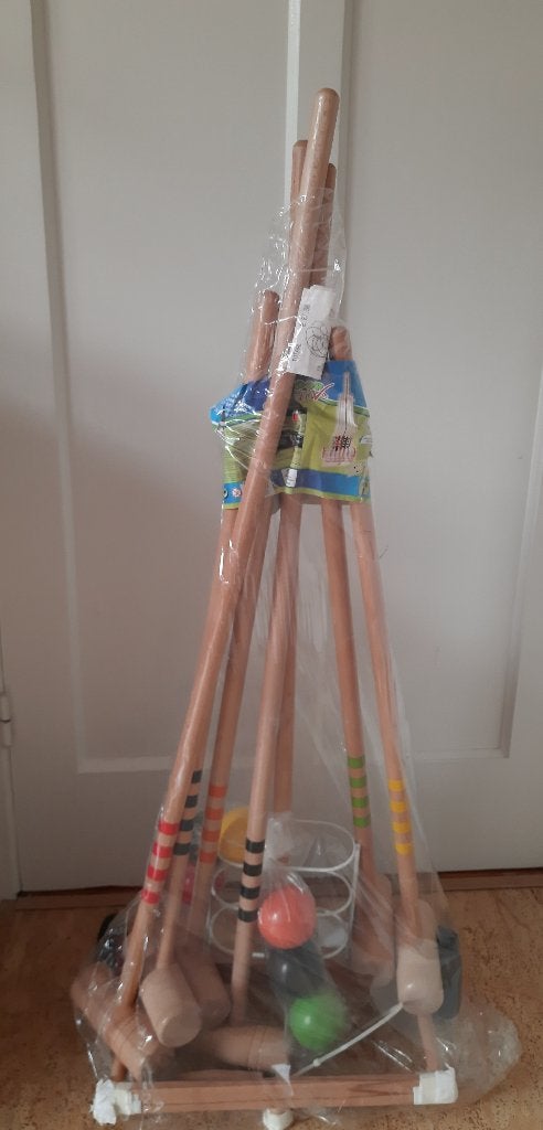 cricket spel, van hout, Vijf spelers of meer, Ophalen, Nieuw