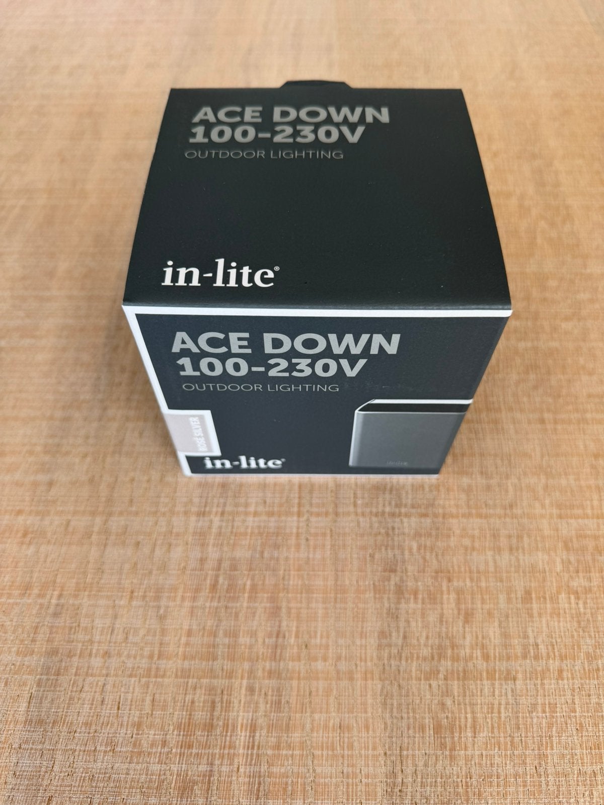 In-Lite Ace Down 100-230V Rosé Silver Wandlamp - Nieuw, Minder dan 50 watt, Wandlamp, Ophalen of Verzenden, Netvoeding