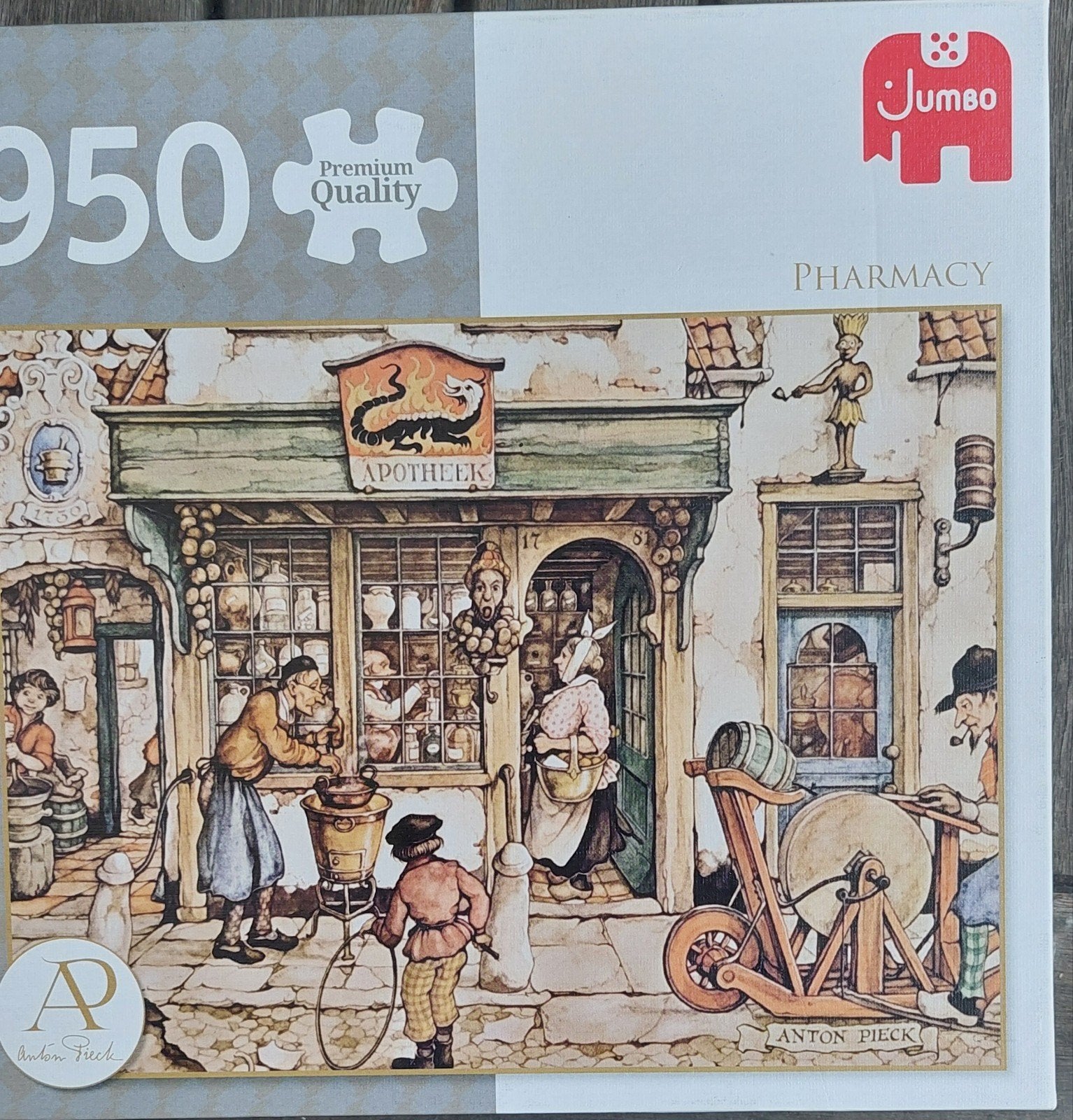 puzzel Anton Pieck 950 stukjes, Hobby en Vrije tijd, Ophalen of Verzenden, 500 t/m 1500 stukjes, Zo goed als nieuw