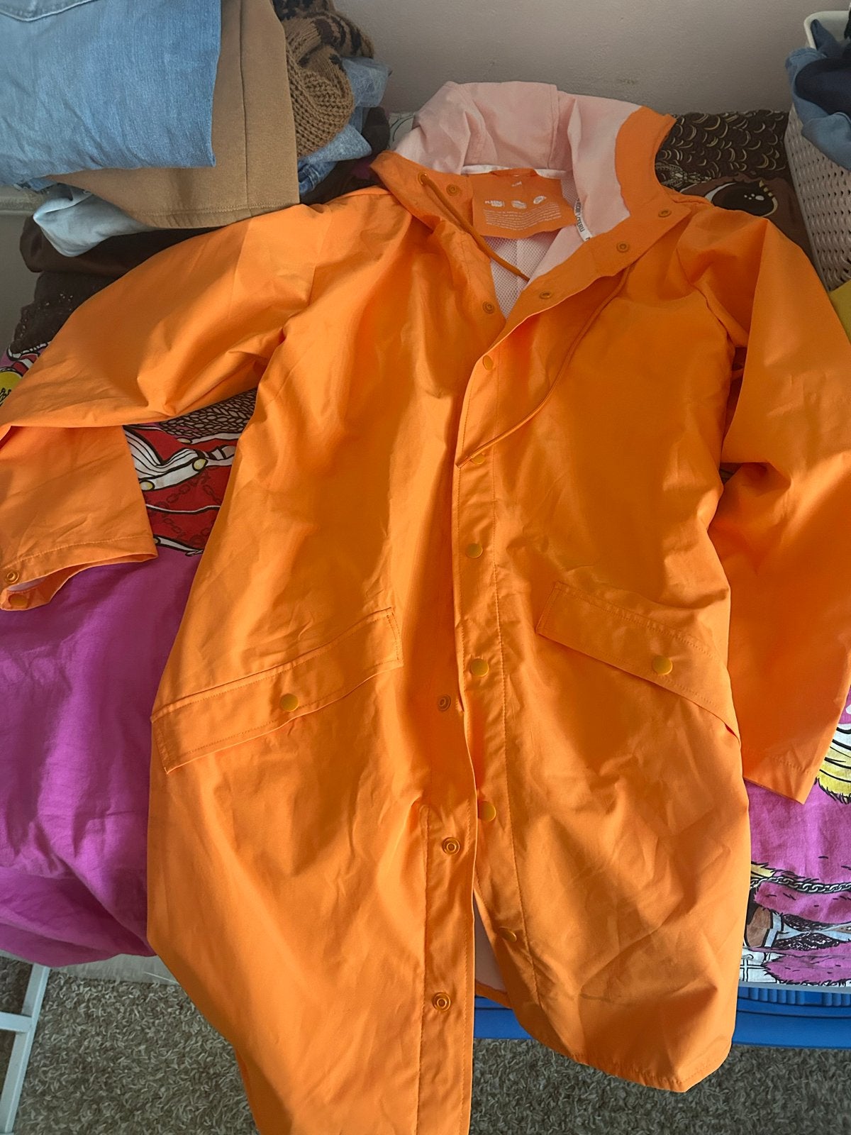 Oranje regenjas Postcode Loterij (S/M), Ophalen, Nieuw, Maat 38/40 (M), Oranje