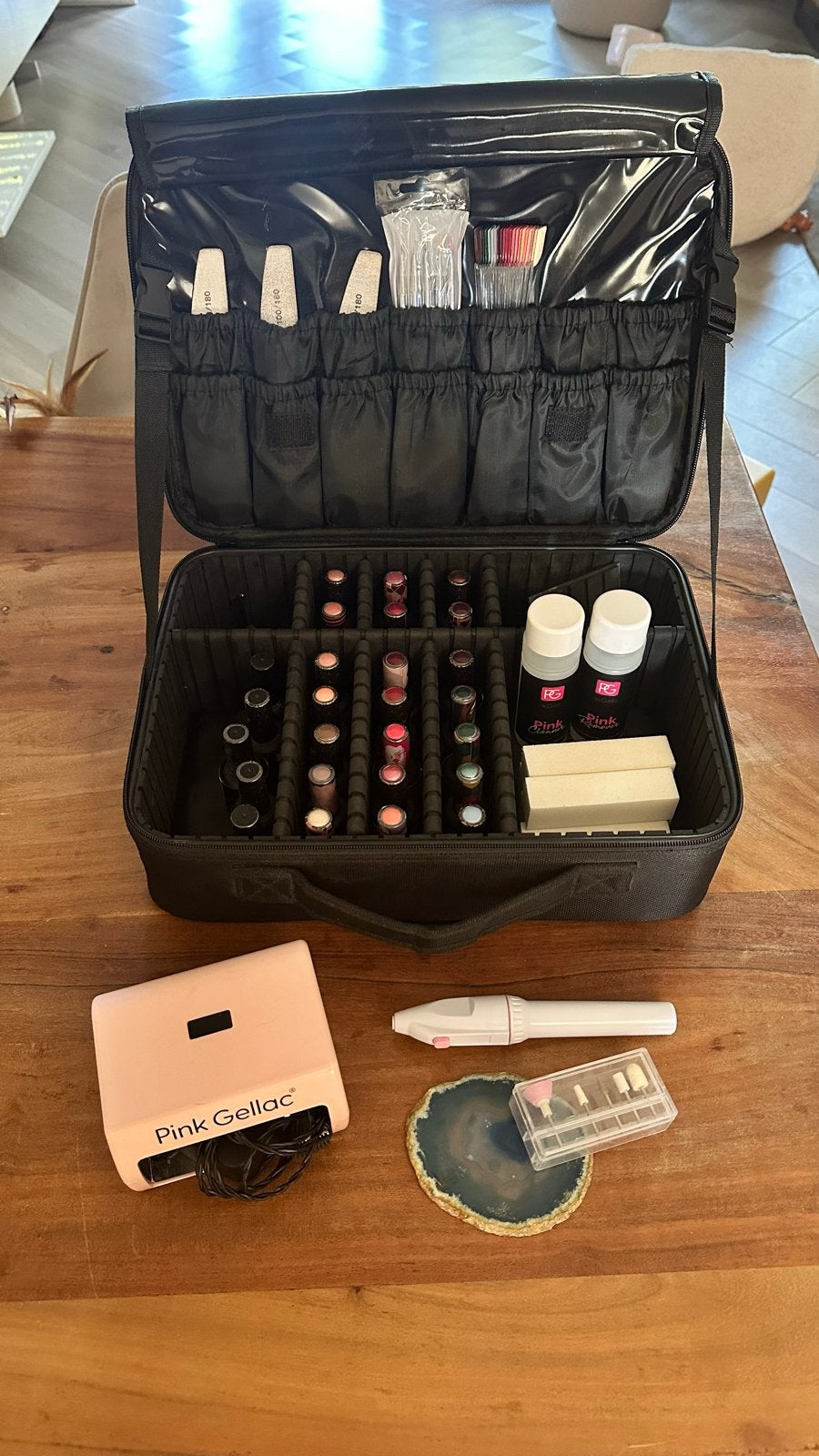 Complete set voor gellak nagels | Pink Gellac, Ophalen of Verzenden, Zo goed als nieuw, Overige typen